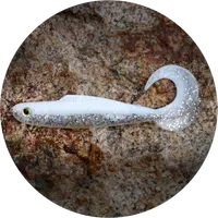 Redbass gumová nástraha twister kixter white g - xx 155 mm