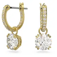 Swarovski Třpytivé náušnice kroužky s přívěsky 2v1 Constella 5638802