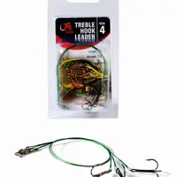 Filfishing lanko s trojhákem treble hook leader 3 ks 30 cm - 2
