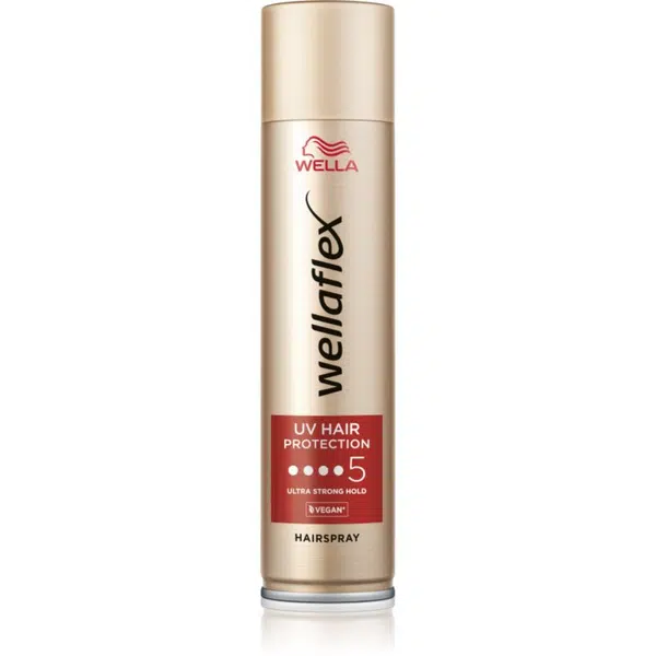 Wella Wellaflex UV Hair Protection lak na vlasy s extra silnou fixací pro tepelnou úpravu vlasů 250 ml