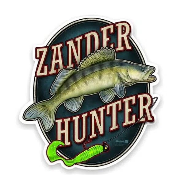 4anglersdesign samolepka 14 zander hunter