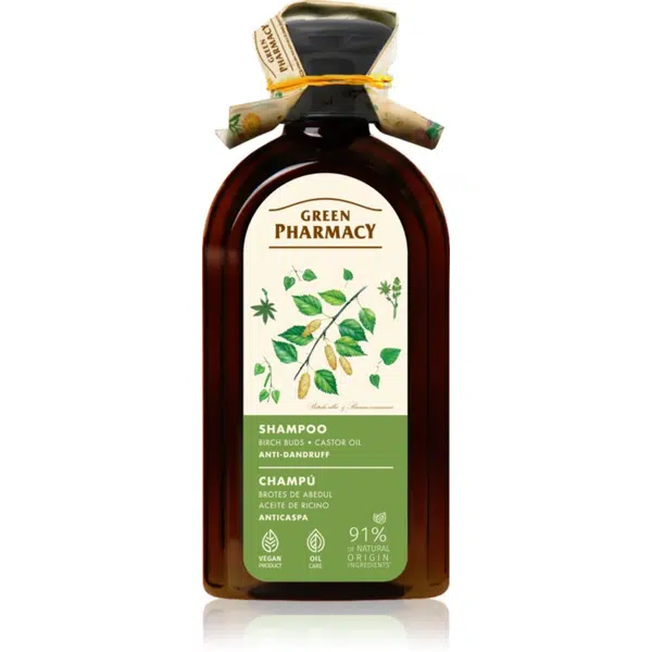 Green Pharmacy Birch Buds & Castrol Oil Shampoo šampon proti lupům 350 ml