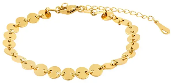 Troli Penízkový náramek z pozlacené oceli