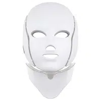 Palsar 7 Ošetřující LED maska na obličej a krk bílá (LED Mask + Neck 7 Colors White)