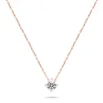 Brilio Silver Minimalistický bronzový náhrdelník se zirkonem NCL73R