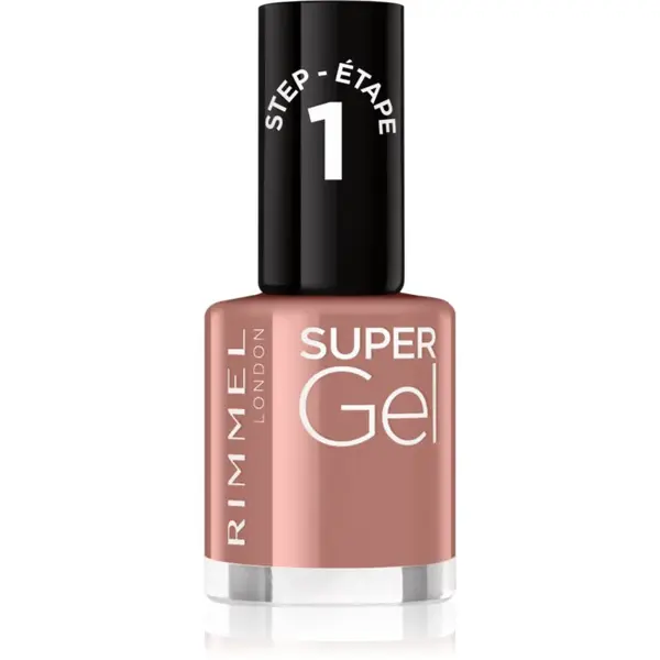 Rimmel Super Gel gelový lak na nehty bez užití UV/LED lampy odstín 033 R&B Rose 12 ml