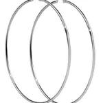 Troli Nadčasové ocelové náušnice kruhy 8 cm