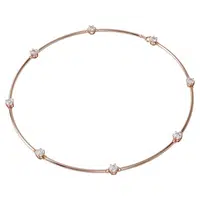 Swarovski Elegantní bronzový náhrdelník s krystaly Constella 5609710