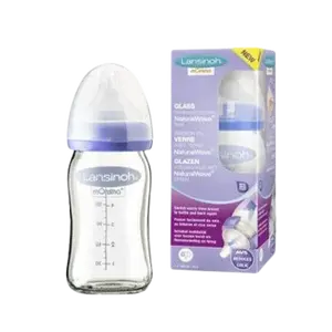 LANSINOH Lahev skleněná kojenecká s NaturalWave® savičkou S 160 ml