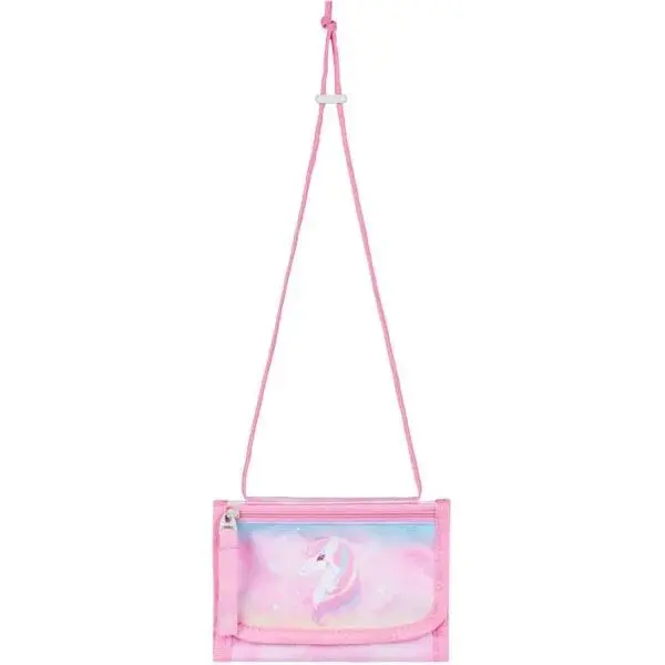 BAAGL RAINBOW UNICORN Peněženka na krk, růžová, velikost