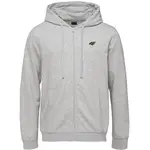 4F SWEATSHIRT FULL ZIP Pánská mikina, šedá, velikost