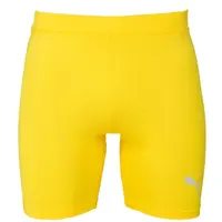 Puma LIGA BASELAYER SHORTS Pánské kraťasy, žlutá, velikost XXL