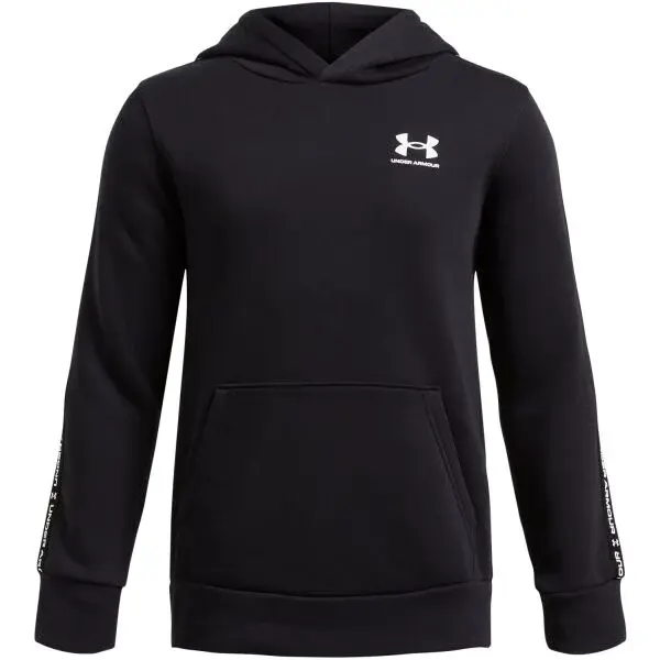 Under Armour ICON FLEECE HOODIE Chlapecká mikina, černá, velikost L