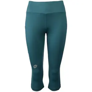 Lotto RUNNING LEGGINGS Dámské 3/4 legíny, tmavě zelená, velikost