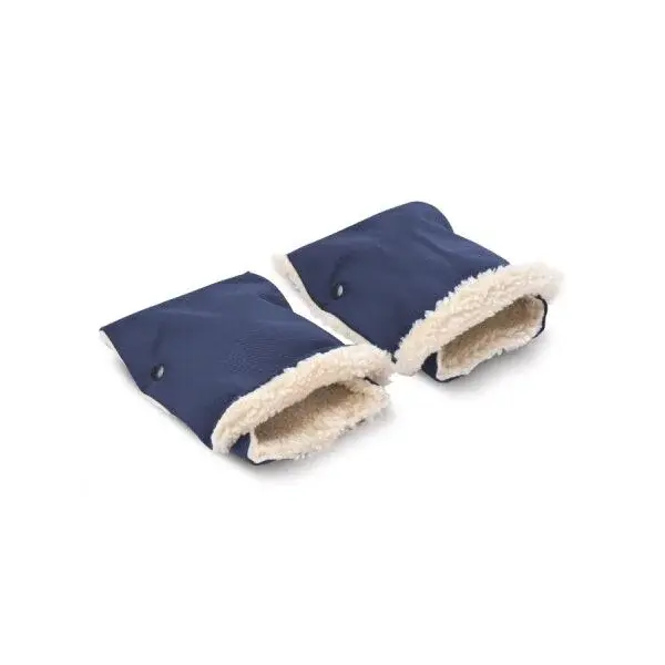 SENSILLO MUFF 2ks 45 x 21 CM Rukávníky na kočárek, tmavě modrá, velikost