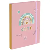 BAAGL DUHA Desky na školní sešity A4, růžová, velikost