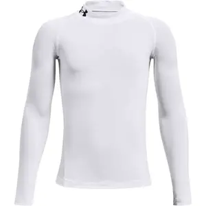 Under Armour HG ARMOUR MOCK Chlapecké kompresní tričko, bílá, velikost XL