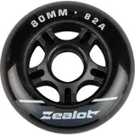 Zealot INLINE WHEELS 4 PACK 80-82A Sada in-line koleček, černá, velikost