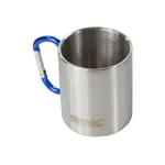 REGATTA OUTDOORS KARABINER HANDLE MUG Hrnek s karabinkou, stříbrná, velikost 300 ML