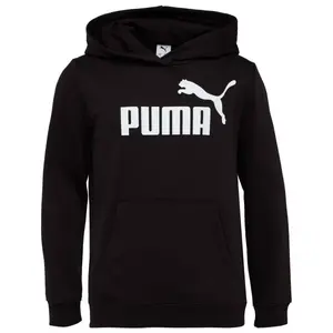 Puma ESSENTIALS NO.1 LOGO HOODIE FL G Dívčí mikina, černá, velikost