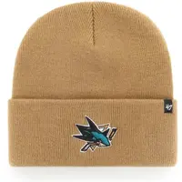 47 NHL SAN JOSE SHARKS HAYMAKER '47 CUFF KNIT BLK Zimní čepice, béžová, velikost UNI