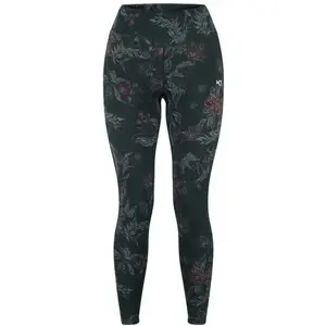 KARI TRAA VILDE RUNNING Dámské běžecké legíny, tmavě zelená, velikost