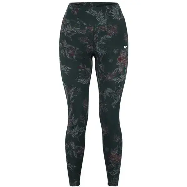 KARI TRAA VILDE RUNNING Dámské běžecké legíny, tmavě zelená, velikost