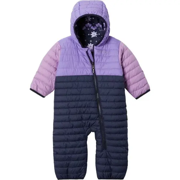 Columbia POWDER LITE REVERSIBLE BUNTING Dětská zimní kombinéza, tmavě modrá, velikost 12-18M