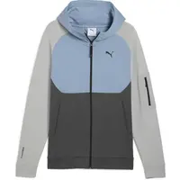Puma TECH FZ HOODIE Pánská mikina, tmavě šedá, velikost