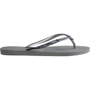 HAVAIANAS SLIM GLITTER II Dámské žabky, šedá, velikost 43/44