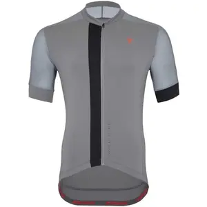 SILVINI CARNIO Pánský celopropínací cyklistický dres, šedá, velikost