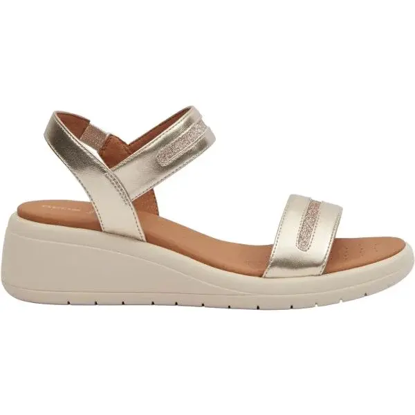 Geox D MELICONIA Dámské sandály, zlatá, velikost