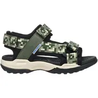 Geox J BOREALIS Chlapecké letní sandály, tmavě zelená, velikost