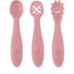 Petite&Mars Take&Match 6m+ lyžička Dusty Rose 3 ks