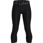 Under Armour HEATGEAR 3/4 LEGGINGS Chlapecké legíny, černá, velikost XS