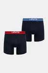 Boxerky Levi's 2-pack pánské, tmavomodrá barva, 37157-1311