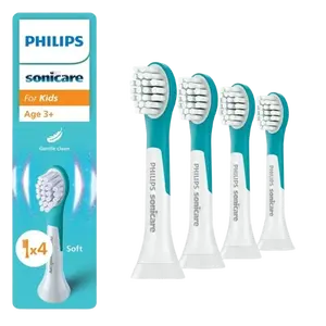 PHILIPS SONICARE Dětské náhradní hlavice pro děti HX6034/90, 4 ks