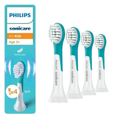 PHILIPS SONICARE Dětské náhradní hlavice pro děti HX6034/90, 4 ks