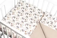 Baby Nellys Povlečení do postýlky, 2D sada bavlna - Louka