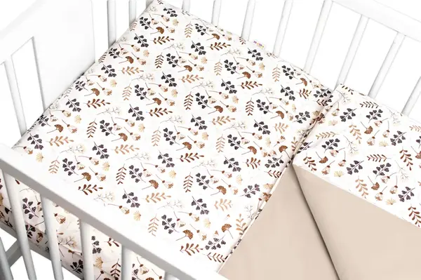 Baby Nellys Povlečení do postýlky, 2D sada bavlna - Louka