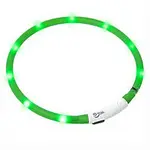 Obojek USB Visio Light 70cm zelený Karlie