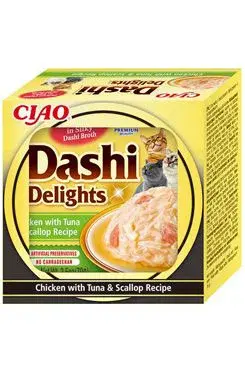 Churu Cat Ciao Dashi kuře s tuňákem a hřebenatkou 70g