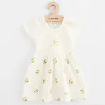 Dojčenské šaty z organickej bavlny s krátkym rukávom New Baby Olivy 68 (4-6m)