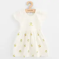 Dojčenské šaty z organickej bavlny s krátkym rukávom New Baby Olivy 68 (4-6m)