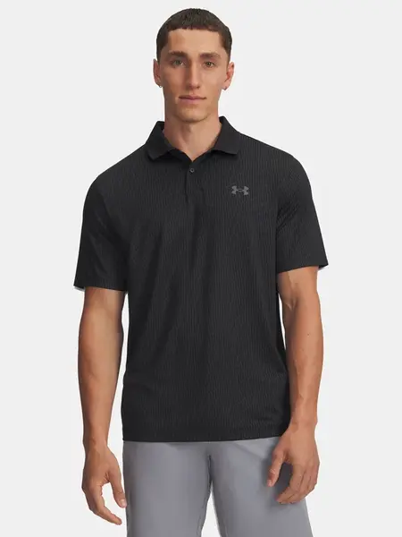 Pánské tričko Under Armour UA Matchplay Printed Polo-BLK - Pánské