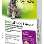 Drontal Dog Flavour 150/144/50mg pro psy 2 tablety