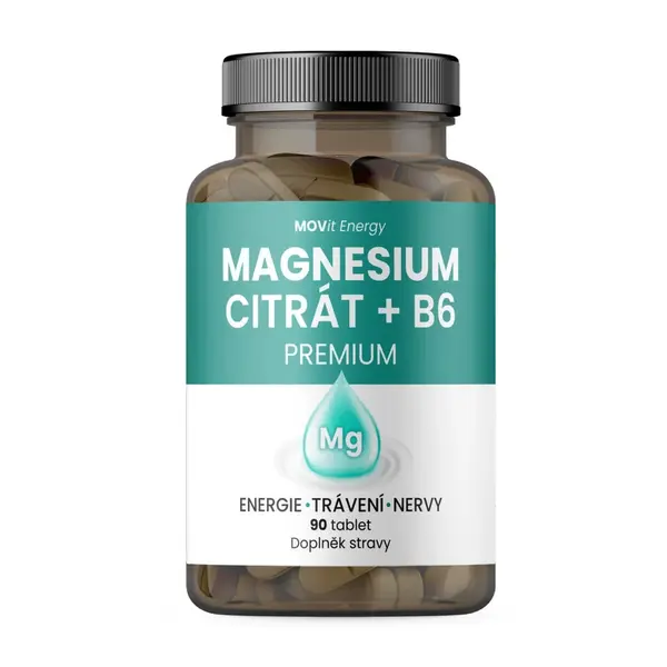 Movit Magnesium Citrát + B6 Premium 90 tablet