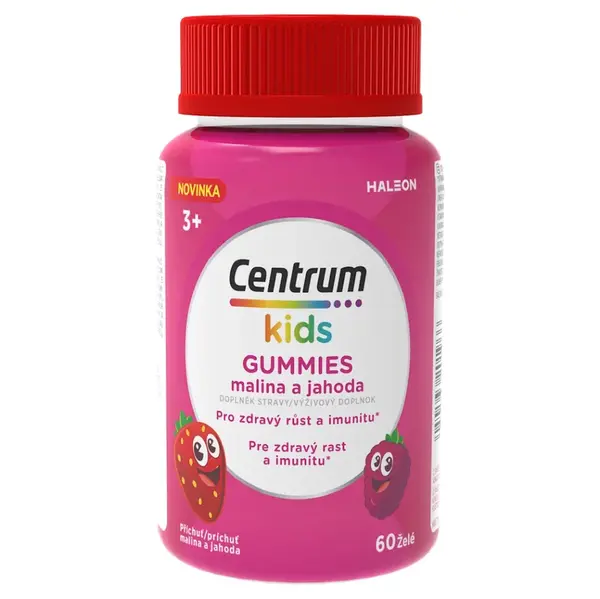 Centrum Kids Gummies malina a jahoda želé 60ks