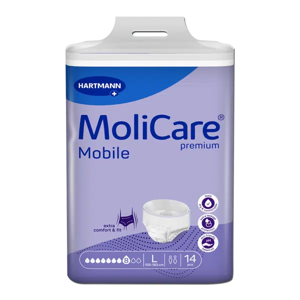 Inkontinenční kalhotky natahovací MoliCare Mobile 8k L 14ks