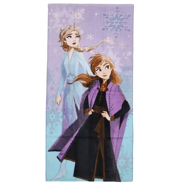 Hravý dětský ručník Ledové království, fialová